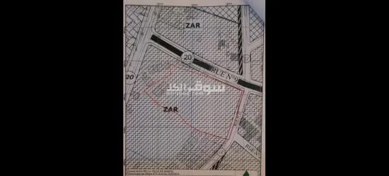 للبيع: أرض بناء بمساحة 9154 متر مربع بسعر 3000 درهم لكل متر مربع