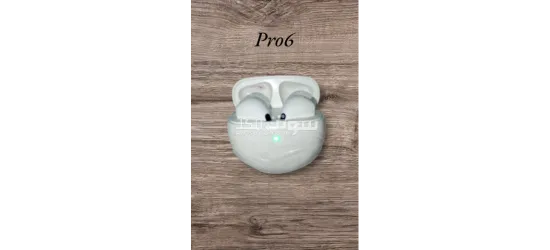 "اكتشف الجودة والصوت النقي مع سماعات بلوتوث PRO6، الراحة والتقنية في تصميم واحد!" - 3
