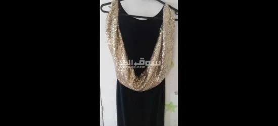 فستان أسود أنيق للسهرات