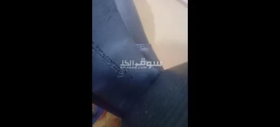 بوت أسود جلد أصلي للبيع الرقم 40