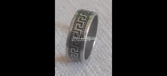 خاتم رجالي منقوش